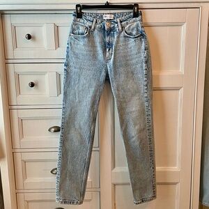 Zara High Rise Straight Jeans